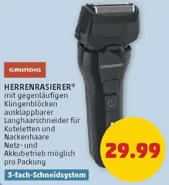 PENNY Grundig herrenrasierer Angebot
