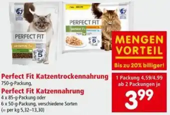 Interspar Perfect Fit Katzentrockennahrung oder Perfect Fit Katzennahrung Angebot