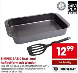 Interspar SIMPEX Basic Brat- und Auflaufform mit Wender Angebot