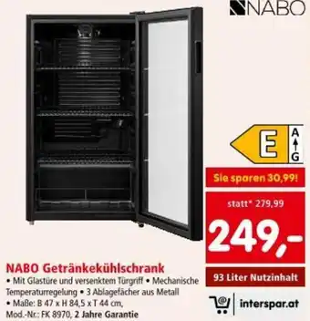 Interspar NABO Getränkekühlschrank Angebot
