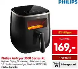 Interspar Philips Airfryer 3000 Series XL Angebot