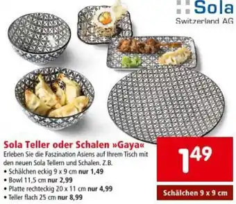 Interspar Sola Teller oder Schalen Gaya Angebot