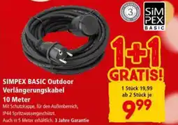 Interspar SIMPEX BASIC Outdoor Verlängerungskabel Angebot