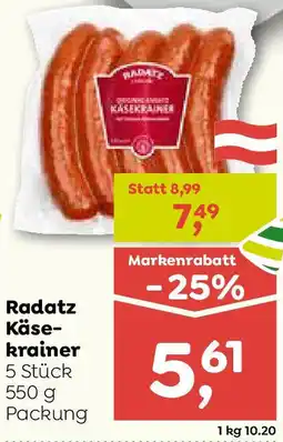 ADEG Radatz Käse- krainer Angebot