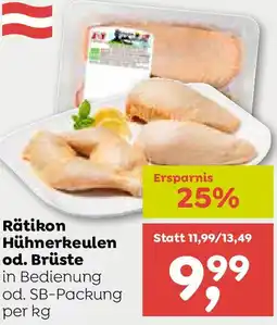 ADEG Rätikon Hühnerkeulen od. Brüste Angebot