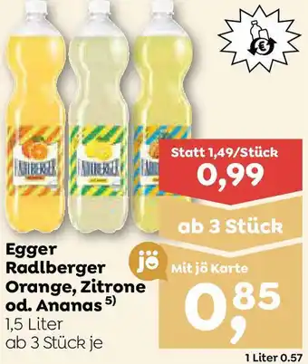 ADEG Egger Radlberger Orange, Zitrone od. Ananas Angebot