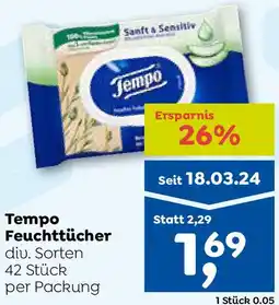 ADEG Tempo Feuchttücher Angebot