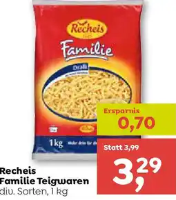 ADEG Recheis Familie Teigwaren Angebot
