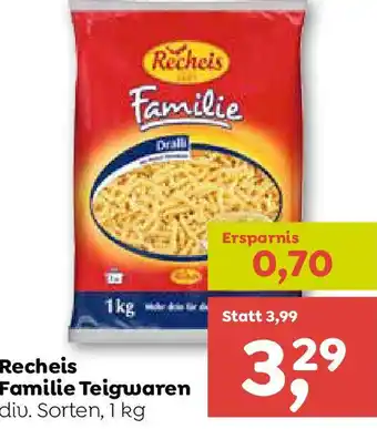 ADEG Recheis Familie Teigwaren Angebot