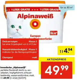 Hellweg Innenfarbe Alpinaweiẞ Angebot