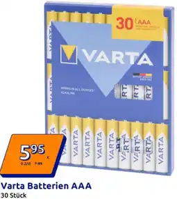 Action Varta Batterien AAA Angebot
