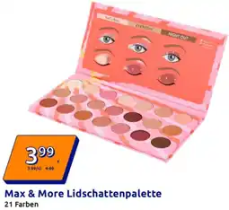 Action Max & More Lidschattenpalette Angebot