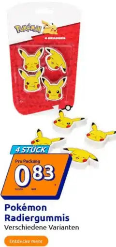 Action Pokémon Radiergummis Angebot