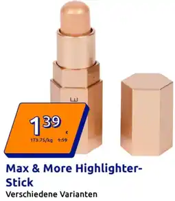 Action Max & More Highlighter- Stick Angebot