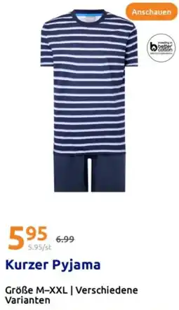 Action Kurzer Pyjama Angebot