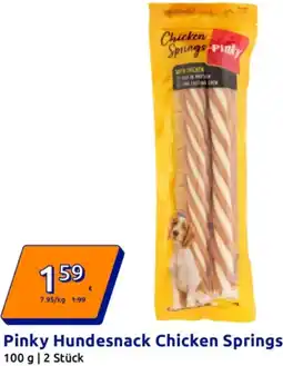 Action Pinky Hundesnack Chicken Springs Angebot