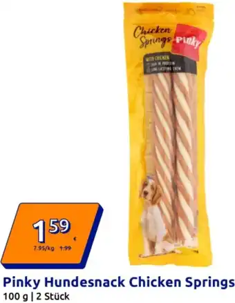Action Pinky Hundesnack Chicken Springs Angebot