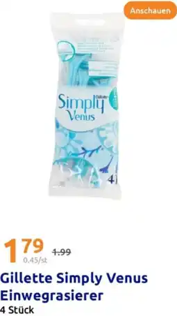 Action Gillette Simply Venus Einwegrasierer Angebot