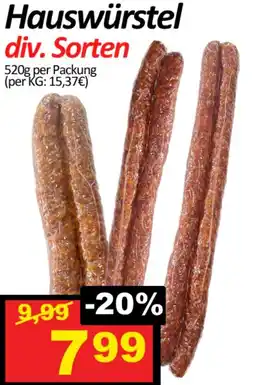 Wurstico Hauswürstel Angebot