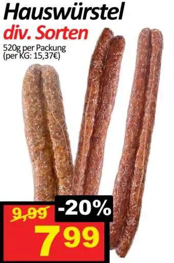 Wurstico Hauswürstel Angebot