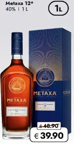 Travel FREE Metaxa Metaxa 12* 40% | 1L Angebot
