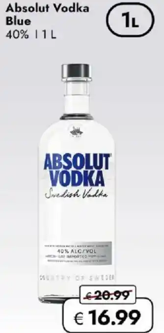 Travel FREE Absolut Vodka Blue Angebot