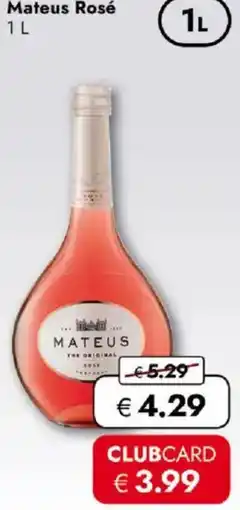 Travel FREE Mateus Rosé Angebot