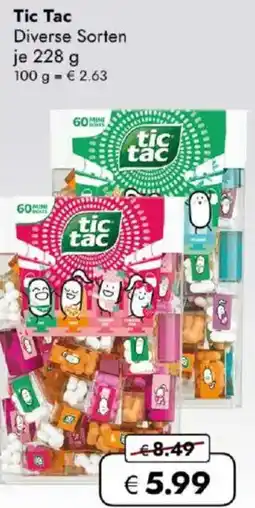 Travel FREE Tic Tac Angebot