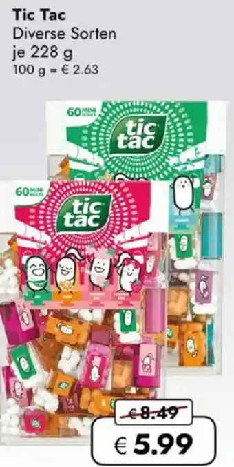 Travel FREE Tic Tac Angebot