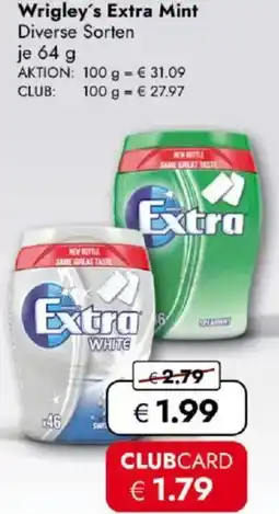 Travel FREE Wrigley's Extra Mint Angebot