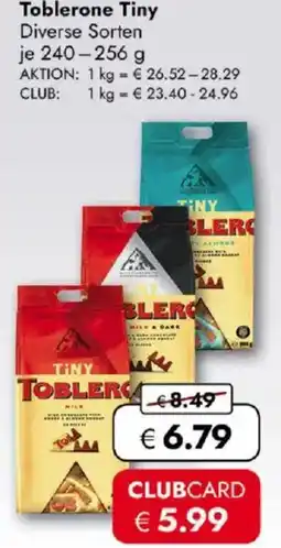 Travel FREE Toblerone Tiny Angebot