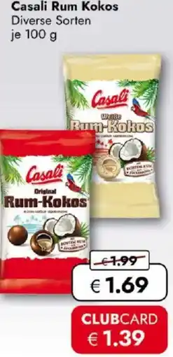 Travel FREE Casali Rum Kokos Angebot
