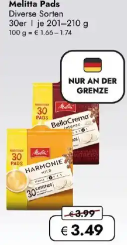 Travel FREE Melitta Pads Angebot
