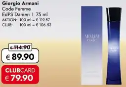 Travel FREE Giorgio Armani Angebot
