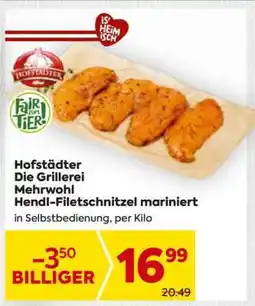 Billa Hofstädter Die Grillerei Mehrwohl Hendl-Filetschnitzel mariniert Angebot