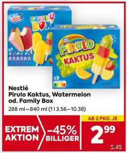 Billa Nestlé Pirulo Kaktus, Watermelon od. Family Box Angebot