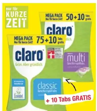Maximarkt Claro Classic Tabs Angebot