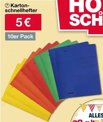 Woolworth Karton- schnellhefter Angebot