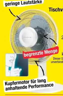 Maximarkt Rowenta Tischventilator VU2310 Angebot