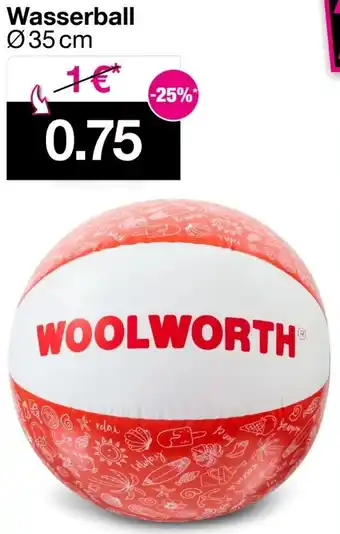 Woolworth Wasserball Angebot