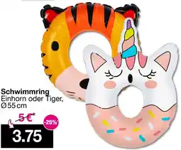 Woolworth Schwimmring Einhorn oder Tiger Angebot