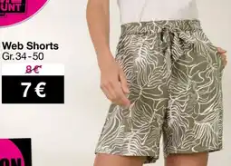 Woolworth Web Shorts Angebot