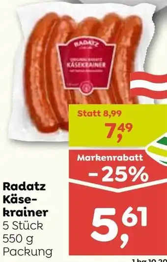 ADEG Radatz Käse- krainer Angebot