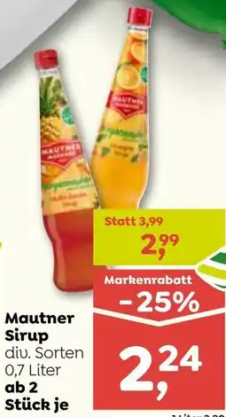 ADEG Mautner Sirup Angebot