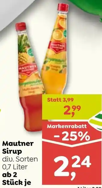 ADEG Mautner Sirup Angebot