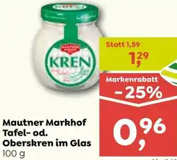 ADEG Mautner Markhof Tafel-od. Oberskren im Glas Angebot