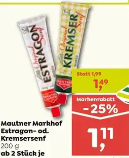 ADEG Mautner Markhof Estragon-od. Kremsersenf Angebot