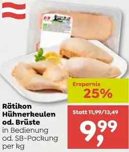 ADEG Rätikon Hühnerkeulen od. Brüste Angebot