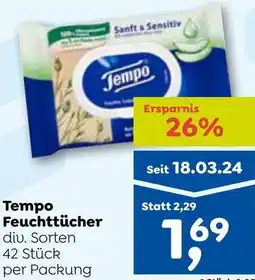 ADEG Tempo Feuchttücher Angebot