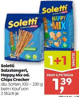 ADEG Soletti Salzstangerl, Happy Mix od. Chips Cracker Angebot